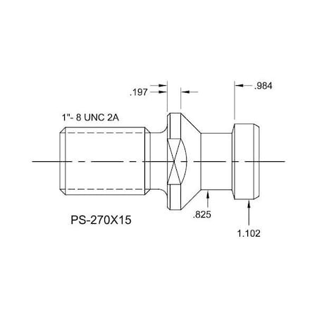 Tj Davies Co Solid Retention Knob PS-270X15